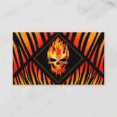 ロック&バ転がンドミュージシャンフラムスカルカスタムギグ 名刺 (正面)