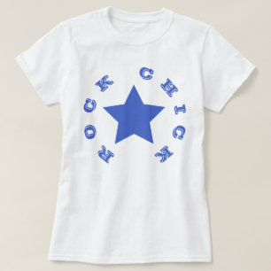 ロック·ヒヨ 海軍青星婦人基本Tシャツ Tシャツ