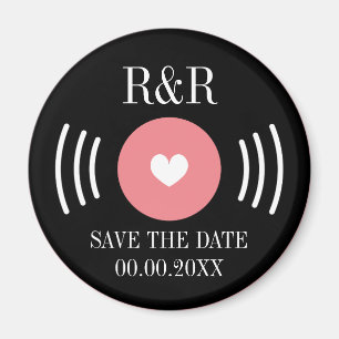 ロック&ビ転がニール音楽レコー結婚救ード日 マグネット