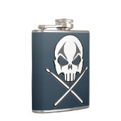 ロック&フラ転がスコ重い金属ドラマー飲料フラスコ フラスク (右)