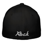 ロック・ミュージック 刺繍入りキャップ (裏面)