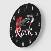 ロック ラージ壁時計 (傾斜)
