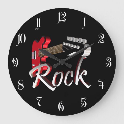 ロック ラージ壁時計 (正面)