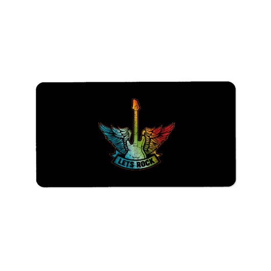 ロック·レジェンド·ロックとロール·ミュージック·ギター ラベル (正面)