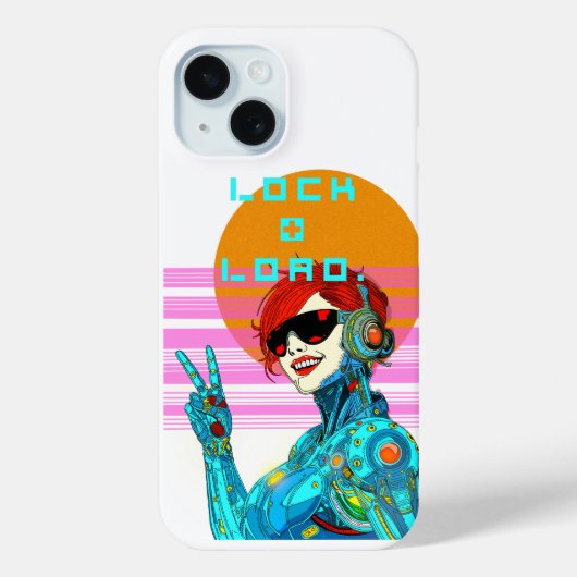 ロック+ロード – Cyberpunk Vibe Case-Mate iPhoneケース (裏面)