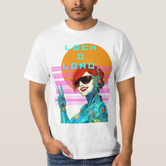 ロック+ロード – Cyberpunk Vibe Tシャツ