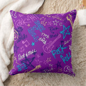 ロック&ロ転がックスターパープル装飾用クッション クッション (ブランケット)