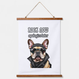 ロック、後で謝る 吊り下げ型タペストリー