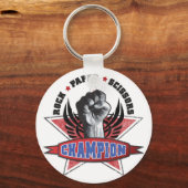 ロック、紙、はさみチャンピオン キーホルダー (正面)