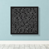 ロック、紙、はさみ キャンバスプリント (インサイチュ (ウッドフロア))