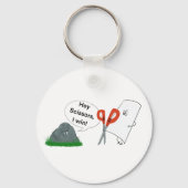 ロック、紙、はさみ キーホルダー (正面)