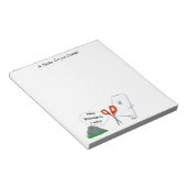 ロック、紙、はさみ ノートパッド (アングル)