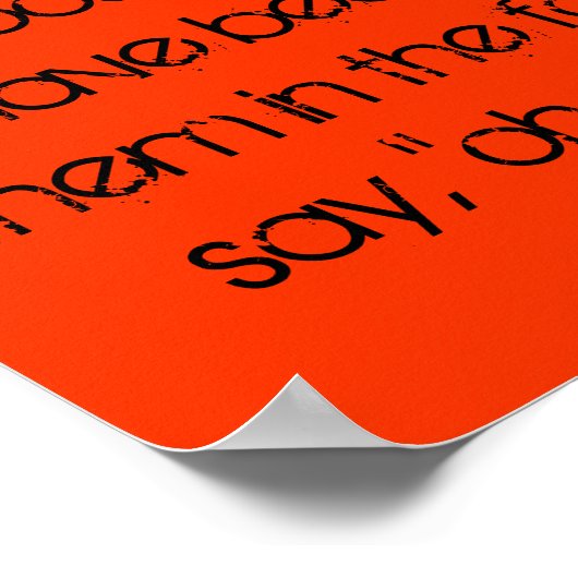 ロック、紙、ロック。 ポスター (角)