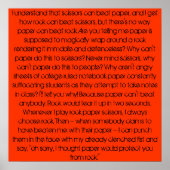 ロック、紙、ロック。 ポスター (正面)