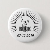 ロック 缶バッジ (正面)