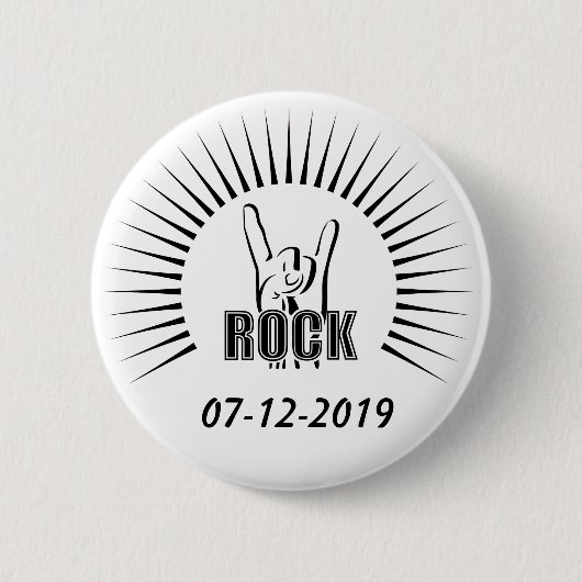 ロック 缶バッジ (正面)