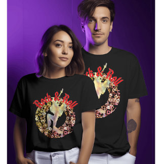 ロック&転がギターTシャツ | ネオンミュージックフェスティバル Tシャツ