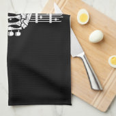 ロック&転がスケルトンギター音楽LoKitchen Towels キッチンタオル (四つ折り)