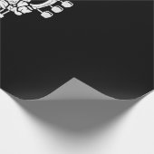 ロック&転がスケルトンギター音楽LoWrapping紙 ラッピングペーパー (角)