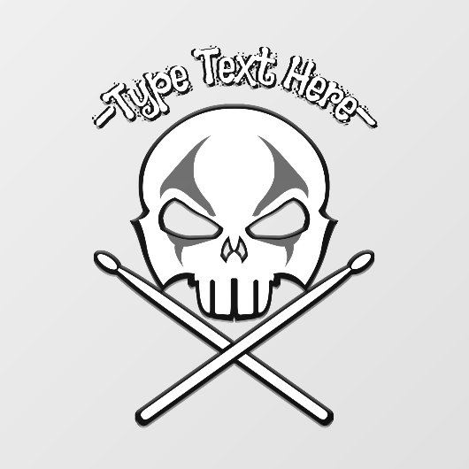 ロック&転がデカールパーソナライズドラマーのウィンドウデカール ウィンドウサイン (シート)