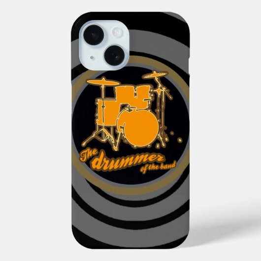 ロック&転がドラマー Case-Mate iPhoneケース (裏面)