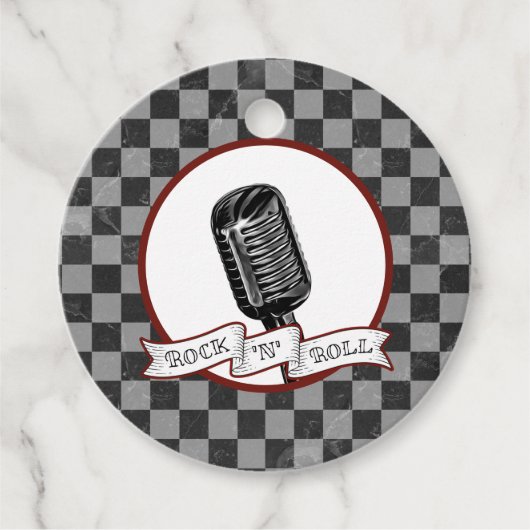 ロック&転がパーティーレトロマイクロカビリーミュージシャン フェイバータグ (正面)