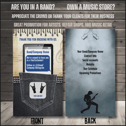 ロック&転がミュージシャン名刺 名刺