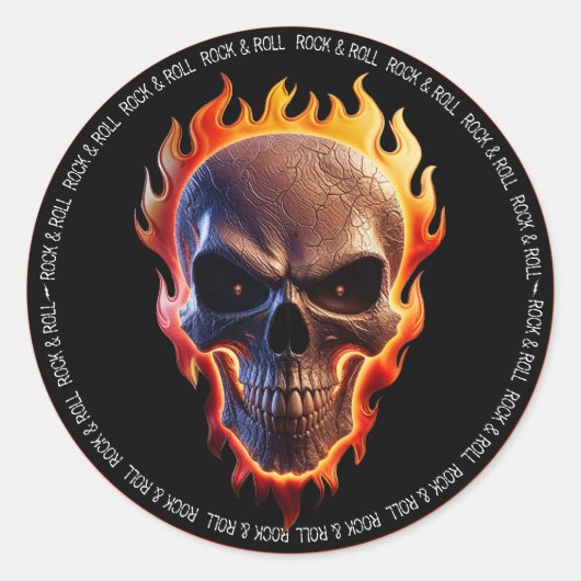 ロック&重転が金属ミュージシャン楽器ケース ラウンドシール (正面)