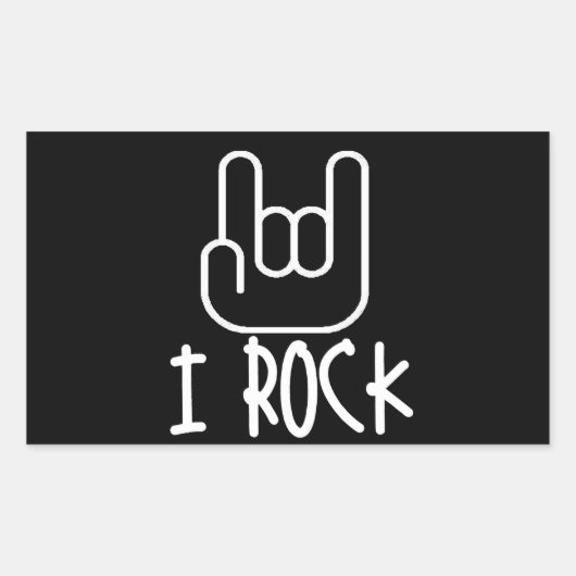 ロック! 長方形シール (正面)