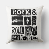 ロック&音楽好き転がの喜び クッション (裏面)