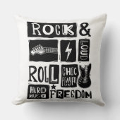 ロック&音楽好き転がの喜び クッション (正面)