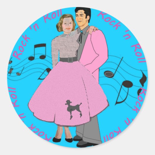 ロック' n 転が ラウンドシール (正面)