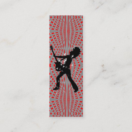 ロックgasm -細いカード スキニー名刺 (正面)