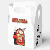 ロックn'ジューク転がボックス誕生日パーティー フェイバーボックス (オープン)