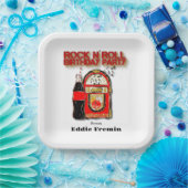 ロックn'ジューク転がボックス誕生日パーティー ペーパープレート (パーティー)