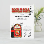 ロックn'ジューク転がボックス誕生日パーティー 招待状 (スタンド正面)