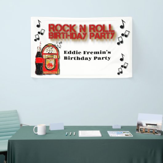 ロックn'ジューク転がボックス誕生日パーティー 横断幕 (トレードショー)