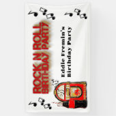 ロックn'ジューク転がボックス誕生日パーティー 横断幕 (縦)