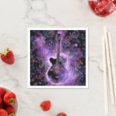 ロックNロールギター音楽ナプキンズロック音楽 スタンダードカクテルナプキン (インサイチュ)