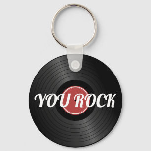 ロックNロールクラシックレコード キーホルダー