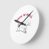 ロックN転が ラウンド壁時計 (傾斜)