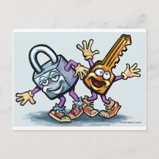 ロックn鍵 ポストカード (正面)