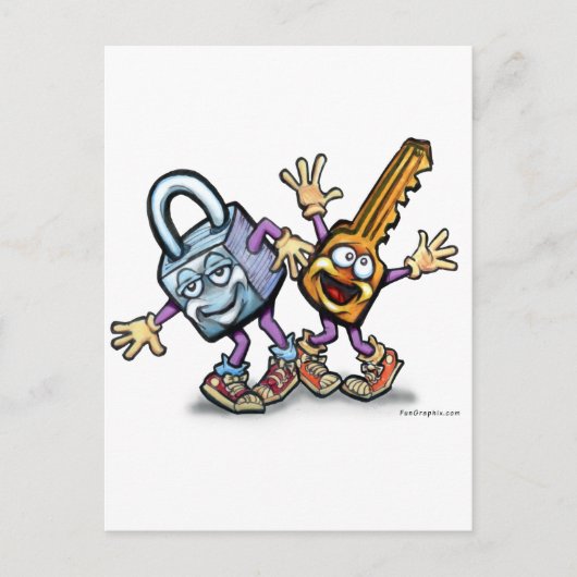 ロックn鍵 ポストカード (正面)