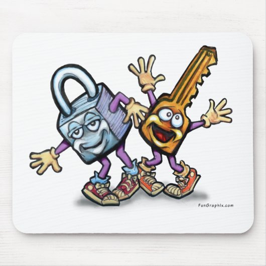 ロックn鍵 マウスパッド (正面)