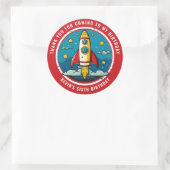 ロッケシップ誕生日ありがとう ラウンドシール (バッグ)