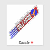 ロッケパンク宇宙パトロールペナントステッカー シール (シート)