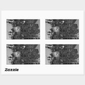 ロッケフェラーセンターでのクリスマス – NYC 長方形シール (シート)