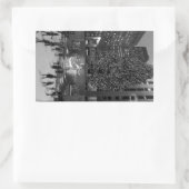 ロッケフェラーセンターでのクリスマス – NYC 長方形シール (バッグ)