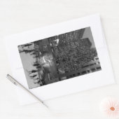 ロッケフェラーセンターでのクリスマス – NYC 長方形シール (封筒)