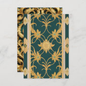 ロッココ，ベルサイユ，アントニエ，バロック様式の金ゴールド模様 (正面/裏面)